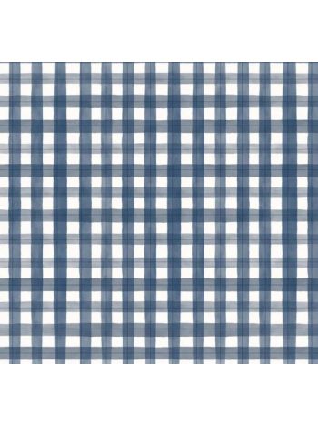 PAPEL DE PAREDE BOBINEX REVOADA - XADREZ PICNIC AZUL MAR 4428 1