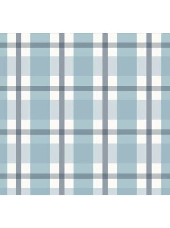 PAPEL DE PAREDE BOBINEX REVOADA - XADREZ QUADROS AZUL CÉU 4451 1