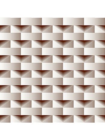 PAPEL DE PAREDE PRONTA ENTREGA - GEOMÉTRICO 3D MARROM 1