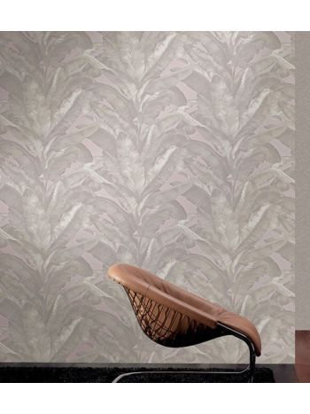 PAPEL DE PAREDE EDANTEX UNIQUE - FOLHAGEM BEGE UN-5010 1