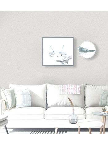 PAPEL DE PAREDE EDANTEX UNIQUE - MICA CINZA CLARO (BRILHO) UN-5039 1