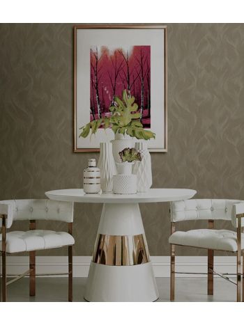 PAPEL DE PAREDE EDANTEX UNIQUE - ONDAS MARROM CLARO UN-5060 1