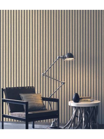 PAPEL DE PAREDE EDANTEX UNIQUE - RIPADO MARROM CLARO (LEVE BRILHO) UN-5067 1