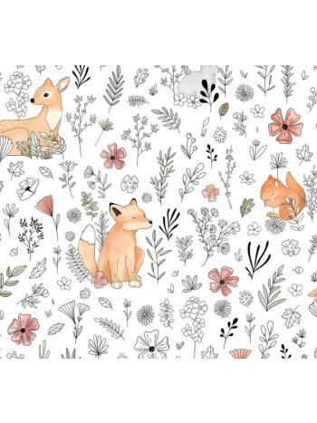 PAPEL DE PAREDE INFANTIL AMIGUINHOS DA FLORESTA - COLEÇÃO PETIT 1