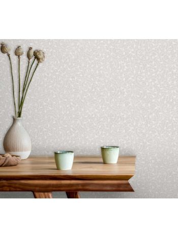 PAPEL DE PAREDE WILER LE JARDIN - FLORAL ARABESCO CINZA M67400 1