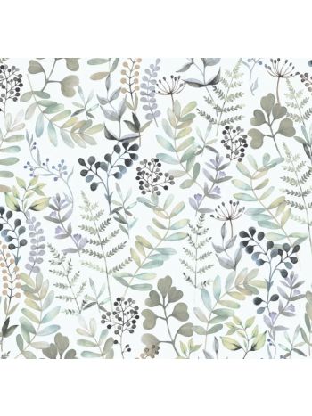 PAPEL DE PAREDE WILER LE JARDIN - BOTÂNICA AQUARELADA SOFT M68504 1