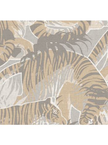 PAPEL DE PAREDE WILER LE JARDIN - SAFARI ELEGANCE CINZA E BEGE M69507 1