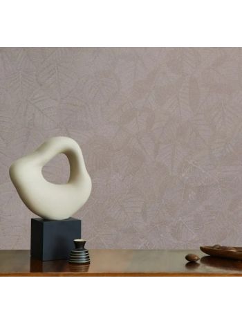 PAPEL DE PAREDE WILER LE JARDIN - FOLHAGEM TEXTURIZADA PRATA VELHO (COM BRILHO) M69803 1