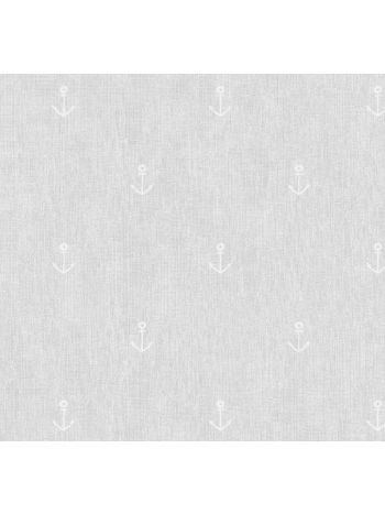 PAPEL DE PAREDE INFANTIL ÂNCONRAS DO MAR CINZA - COLEÇÃO PETIT 1