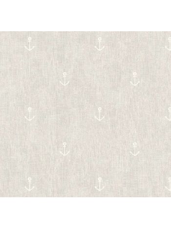 PAPEL DE PAREDE INFANTIL ÂNCORAS DO MAR BEGE ACINZENTADO - COLEÇÃO PETIT 1