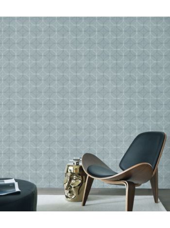PAPEL DE PAREDE EDANTEX AVALON 2 - GEOMÉTRICO CINZA (LEVE BRILHO) AVA-236 1