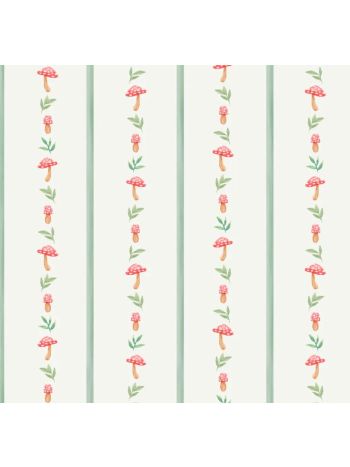 PAPEL DE PAREDE WILER BAMBINE - JARDIM E LISTRAS VERDE BA0016 1