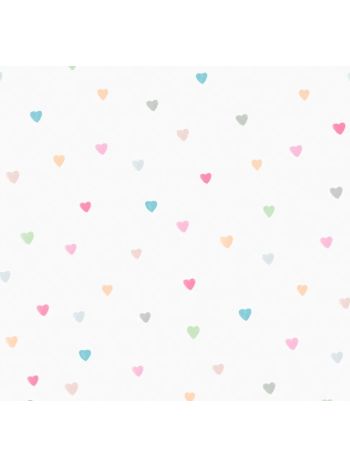 PAPEL DE PAREDE WILER BAMBINE - MINI CORAÇÕES COLORIDO BA0020 1