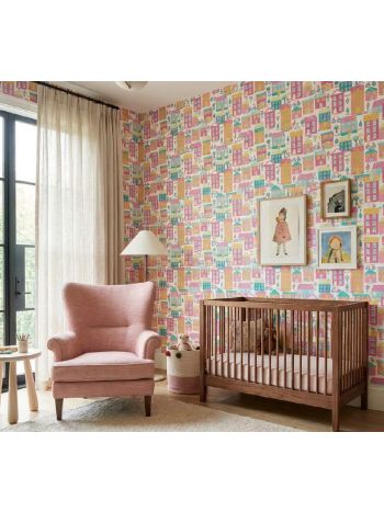 PAPEL DE PAREDE WILER BAMBINE - VILA COLORIDA BA0021 1