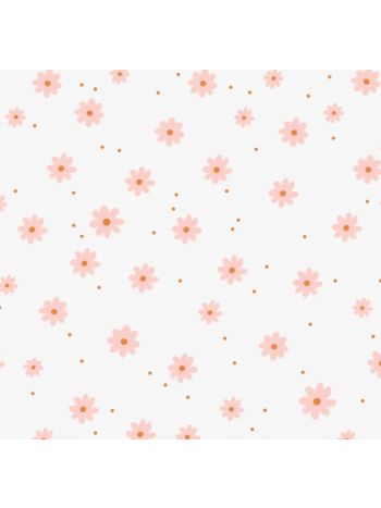 PAPEL DE PAREDE WILER BAMBINE - FLOR MARGARIDA BRANCA BA0033 1