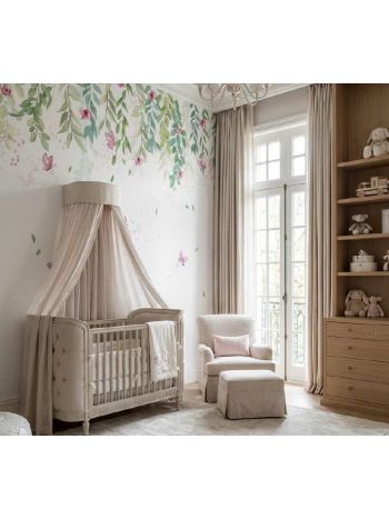 PAINEL BAMBINE - CORTINA DE FLORES - 350X150 BA0047