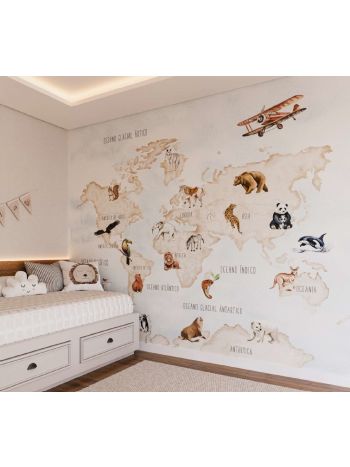 PAINEL BAMBINE - MAPA MUNDI - 350X300 BA0050 1