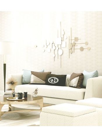 PAPEL DE PAREDE WILER COLORKEY - GEOMÉTRICO BEGE CLARO (COM BRILHO) COL1008 1