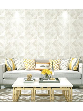 PAPEL DE PAREDE WILER COLORKEY - GEOMÉTRICO BEGE CLARO (COM BRILHO) COL1009 1