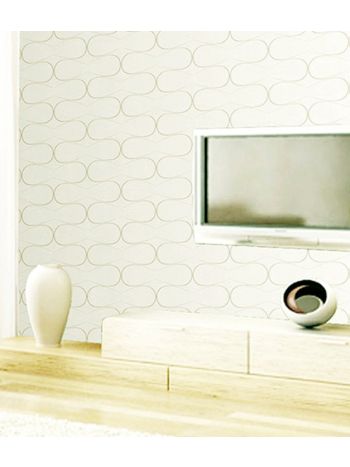 PAPEL DE PAREDE WILER ESSENCIAL - GEOMÉTRICO BEGE CLARO COM DOURADO ESS1014 1