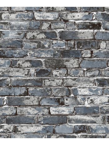 PAPEL DE PAREDE WILER ESSENCIAL - TIJOLINHO CINZA ESS1060 1