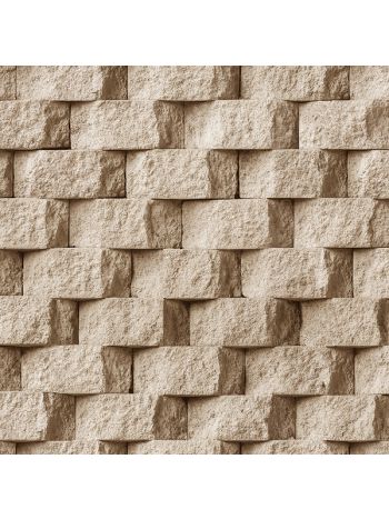 PAPEL DE PAREDE WILER ESSENCIAL - PEDRA 3D BEGE ESS1061 1