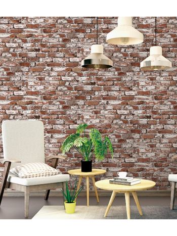 PAPEL DE PAREDE WILER ESSENCIAL - TIJOLINHO MARROM ESS1063 1