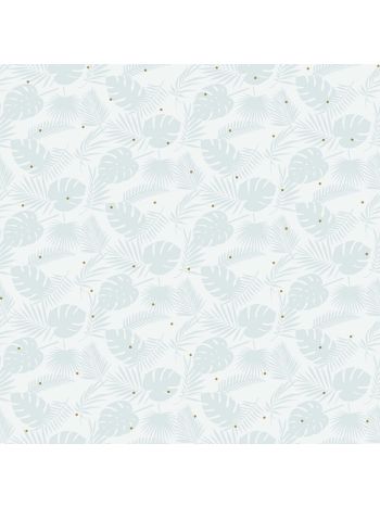 PAPEL DE PAREDE WILER FOFURA BABY - FOLHAS AZUL 1