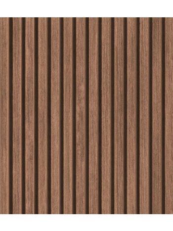 PAPEL DE PAREDE PRONTA ENTREGA - MADEIRA RIPADA MARROM ESCURO 1