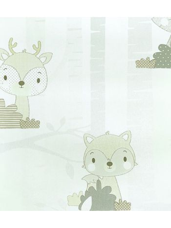 PAPEL DE PAREDE KANTAI YOYO 2 - BICHINHOS CINZA E BEGE YY205001R 1