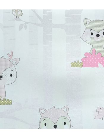 PAPEL DE PAREDE KANTAI YOYO 2 - BICHINHOS ROSA CLARO YY205003R 1