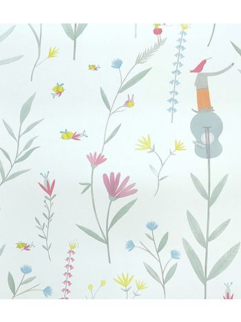 PAPEL DE PAREDE KANTAI YOYO 2 - FOLHAS E MÚSICA COLORIDO YY205302R 1