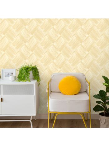 PAPEL DE PAREDE WILER LAROCHE - MOSAICO RÚSTICO DOURADO