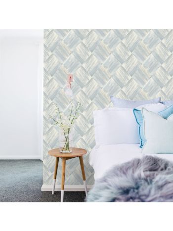 PAPEL DE PAREDE WILER LAROCHE - MOSAICO RÚSTICO AZUL