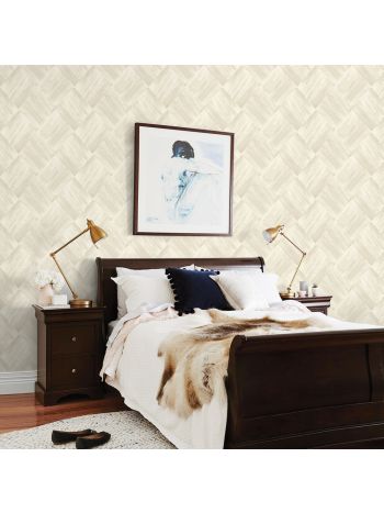 PAPEL DE PAREDE WILER LAROCHE - MOSAICO RÚSTICO BEGE ACINZENTADO