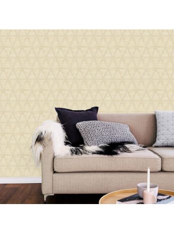 PAPEL DE PAREDE WILER LAROCHE - GEOMÉTRICO BEGE