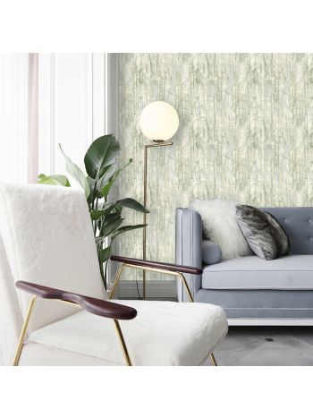 PAPEL DE PAREDE WILER LAROCHE - MADEIRA BEGE E VERDE